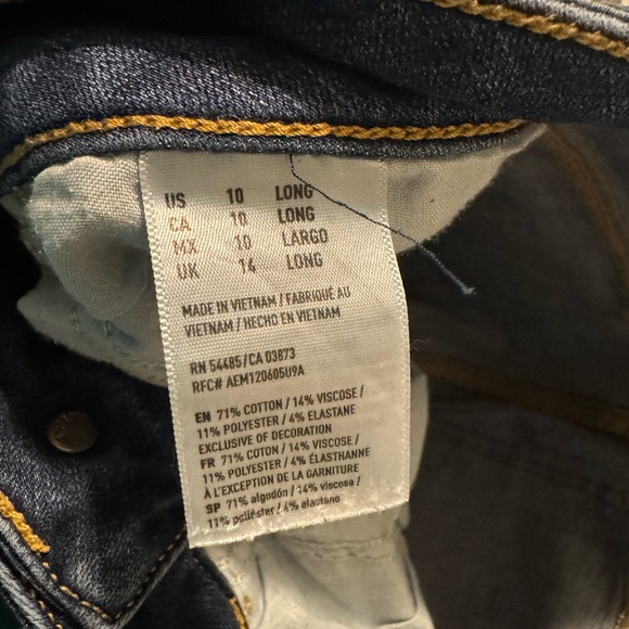 American Eagle Outfitters Blue Skinny Jeans - Picture 3 of 4